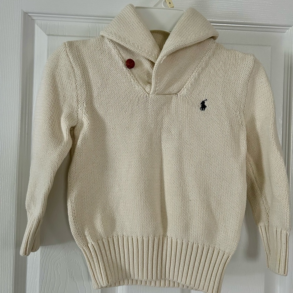 Polo Ralph Lauren Cream Turtleneck Sweater